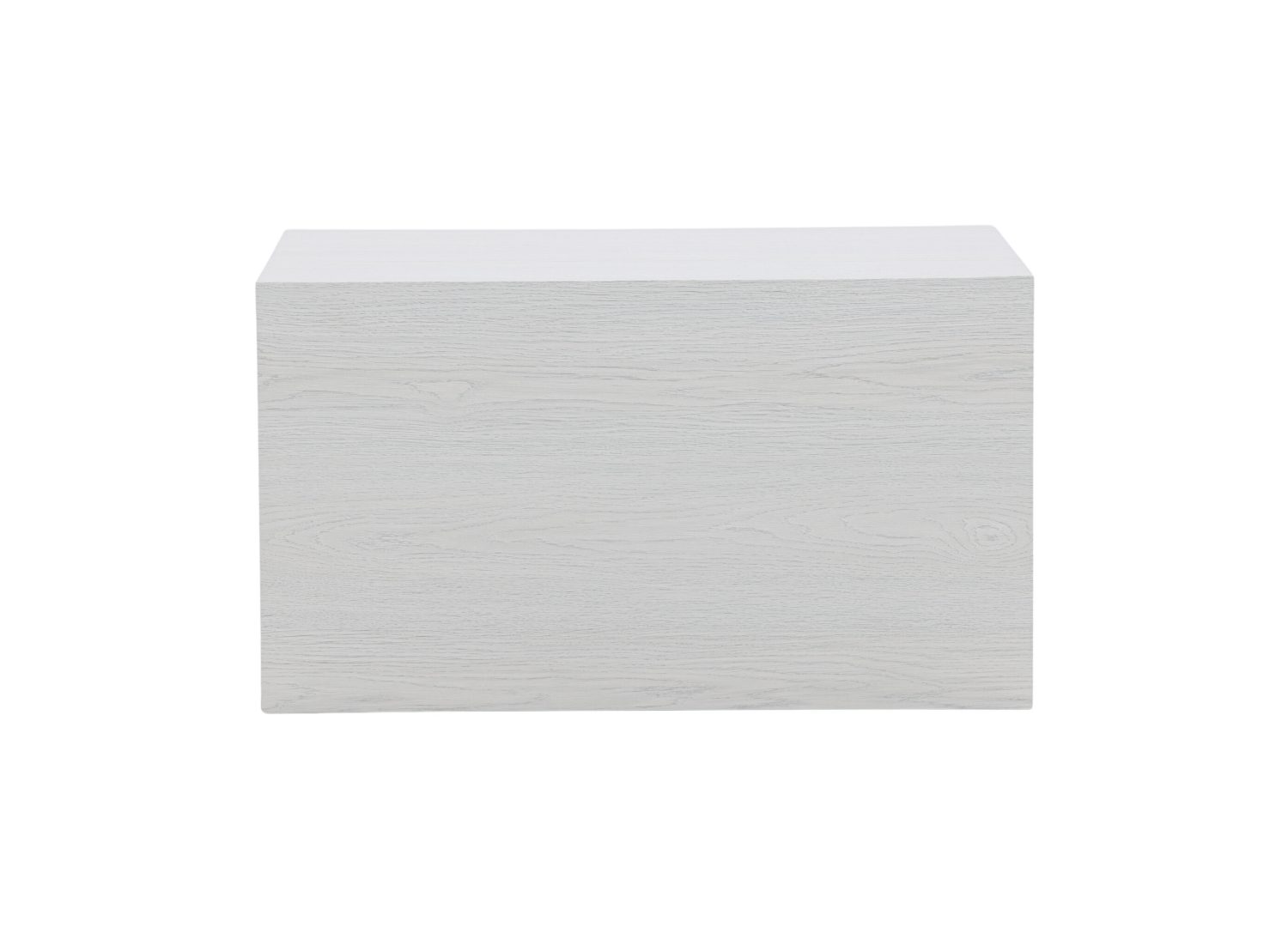 Vue produit de la table basse York blanchi en MDF