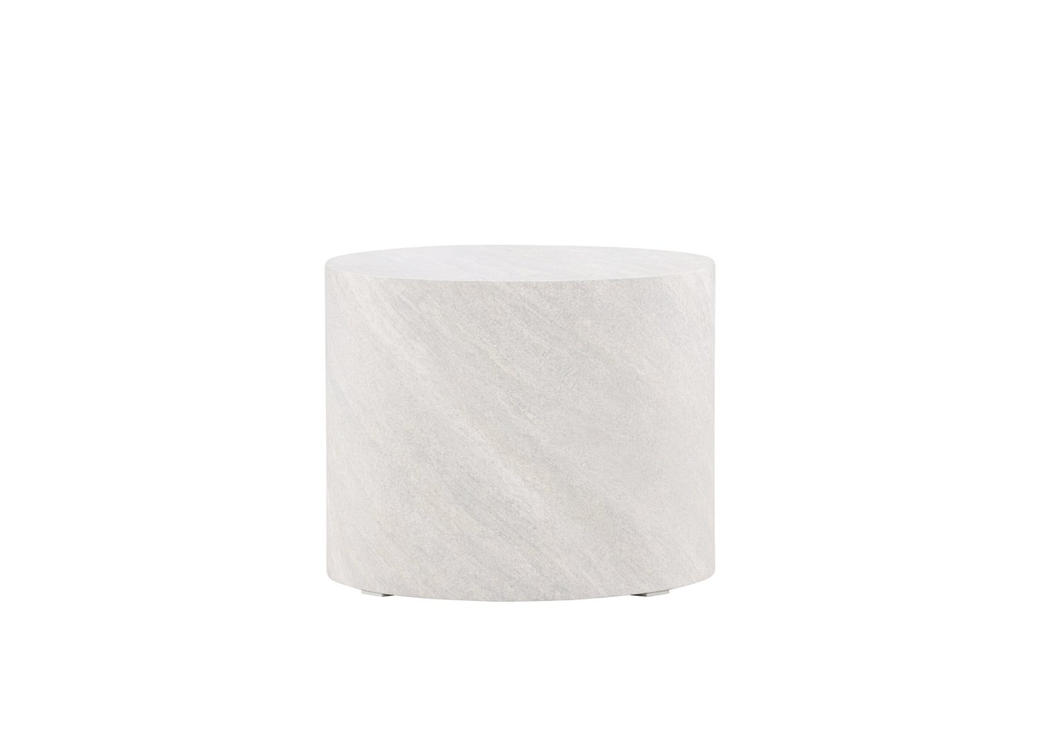 Vue produit de la table basse York gris en effet béton