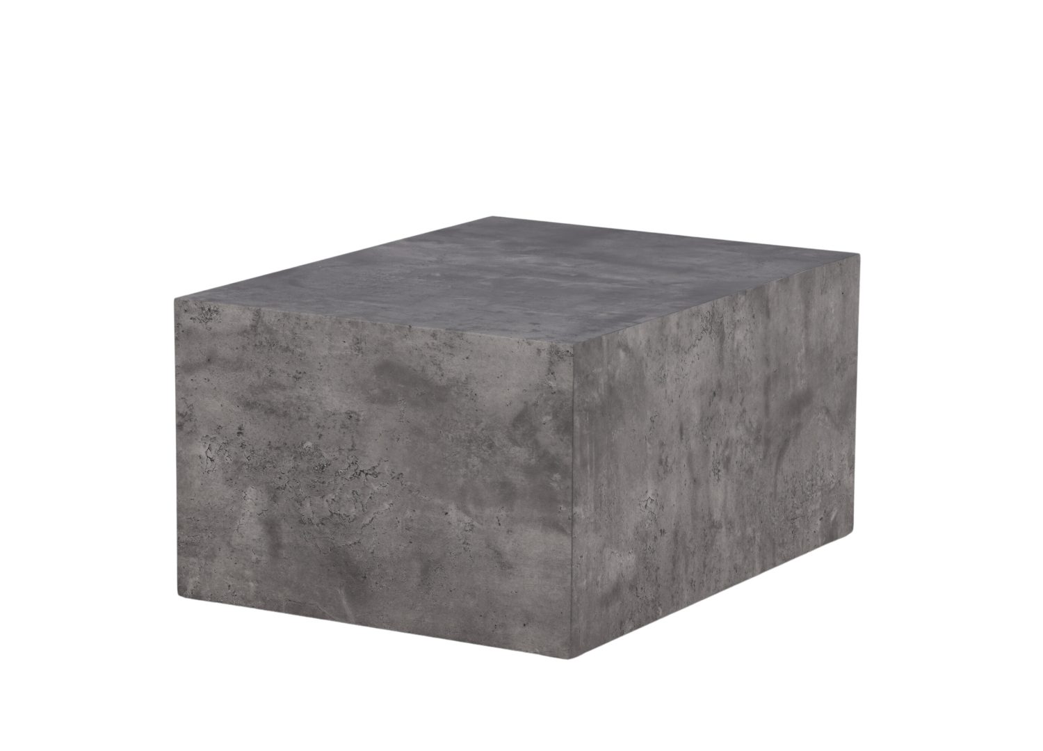 Vue produit de la table basse York gris foncé en effet marbre