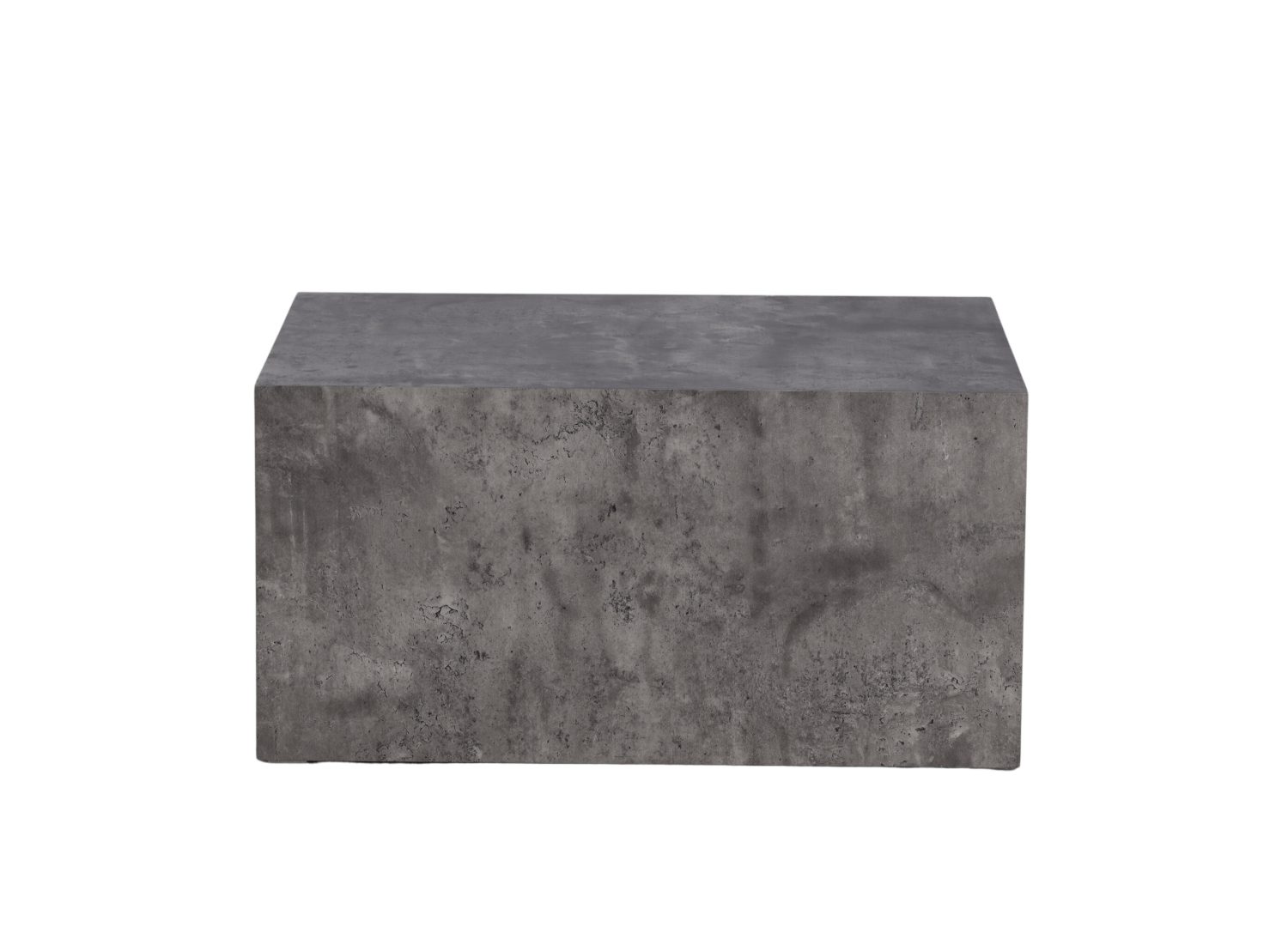 Vue produit de la table basse York gris foncé en effet marbre