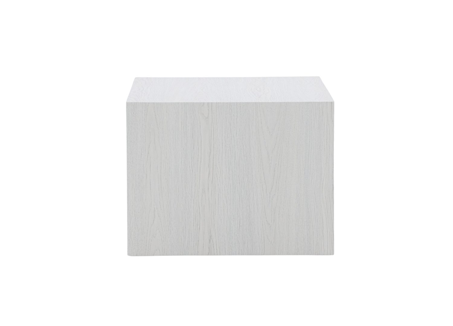 Table basse York MDF blanchi 80 cm sur fond blanc