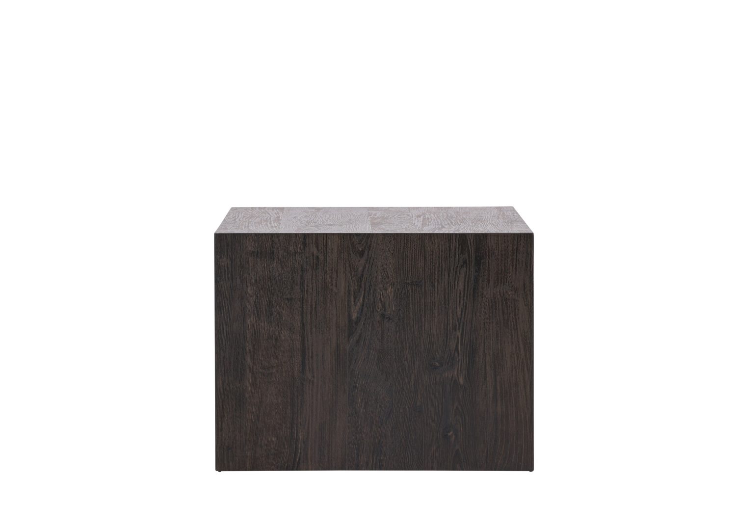 Table basse York MDF moka 80 cm sur fond blanc