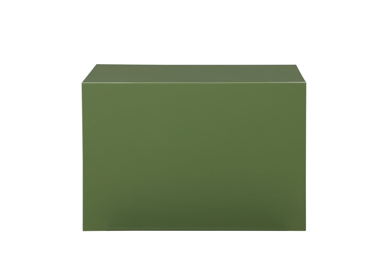 Table basse York MDF vert foncé 80 cm sur fond blanc