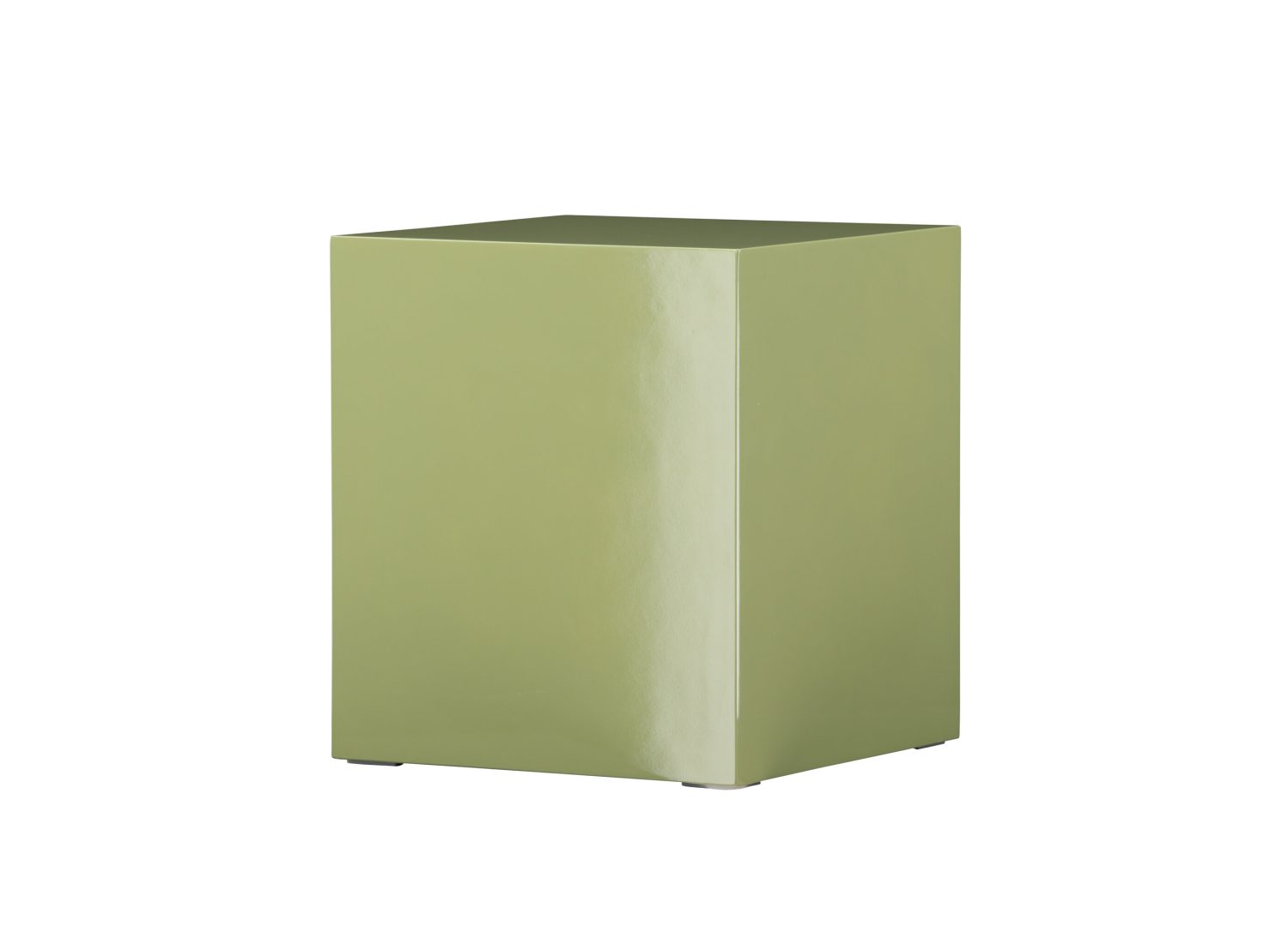 Vue produit de la table basse York vert clair en MDF