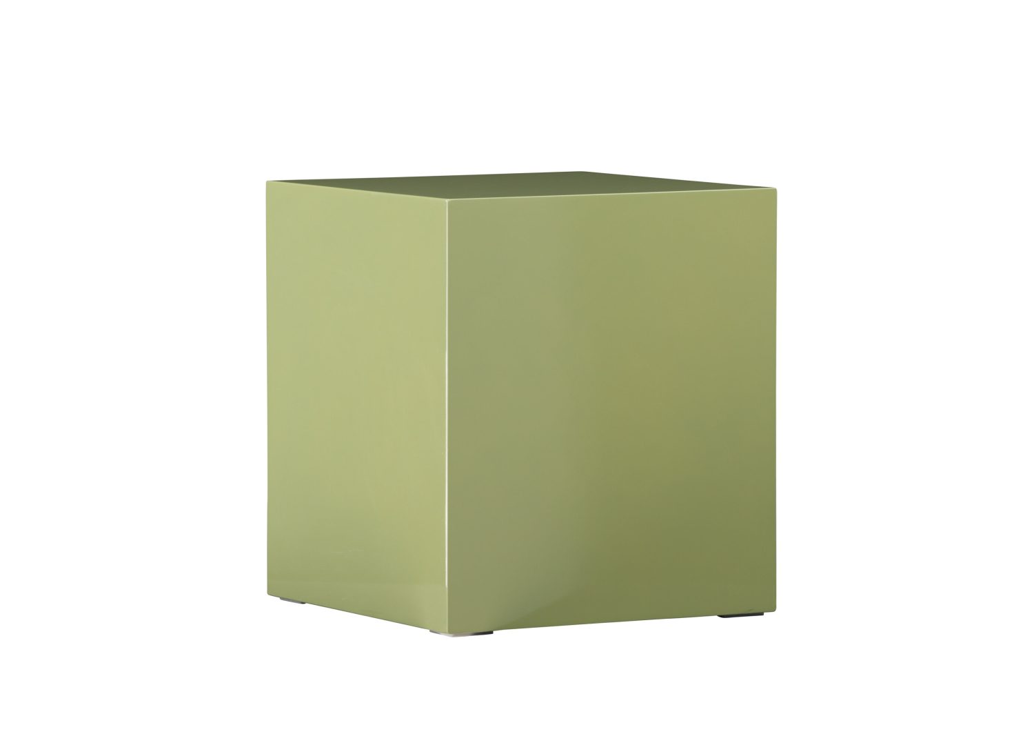 Vue produit de la table basse York vert clair en MDF