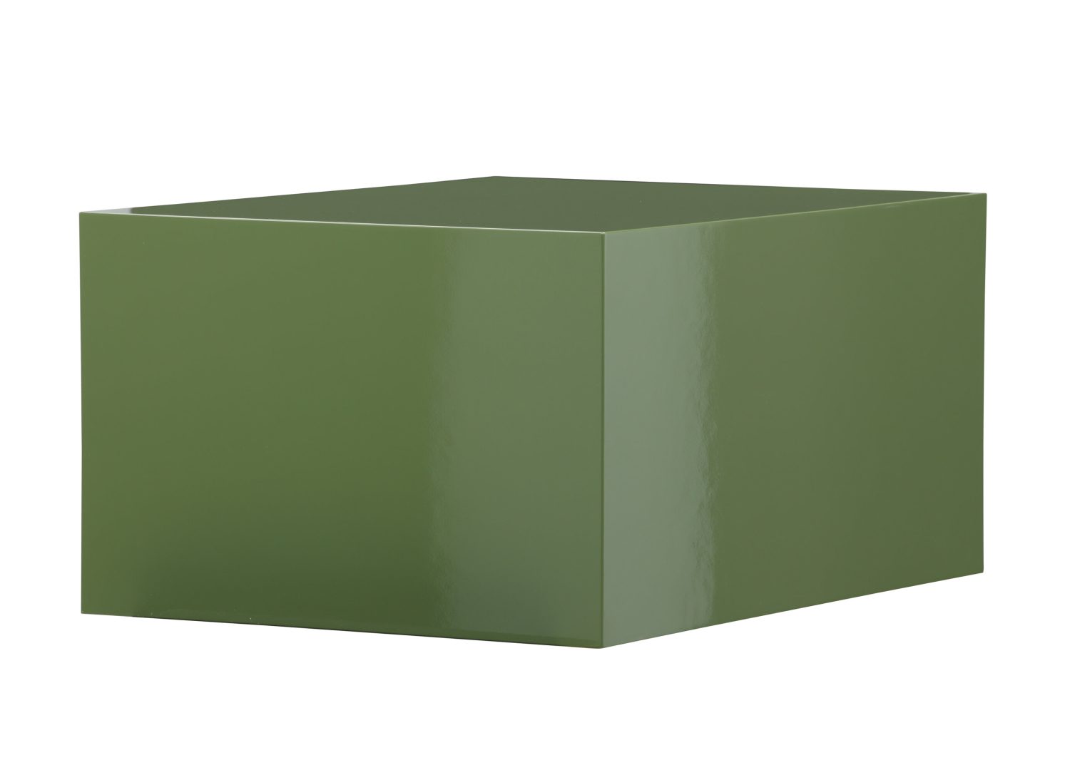 Vue produit de la table basse York vert foncé en MDF