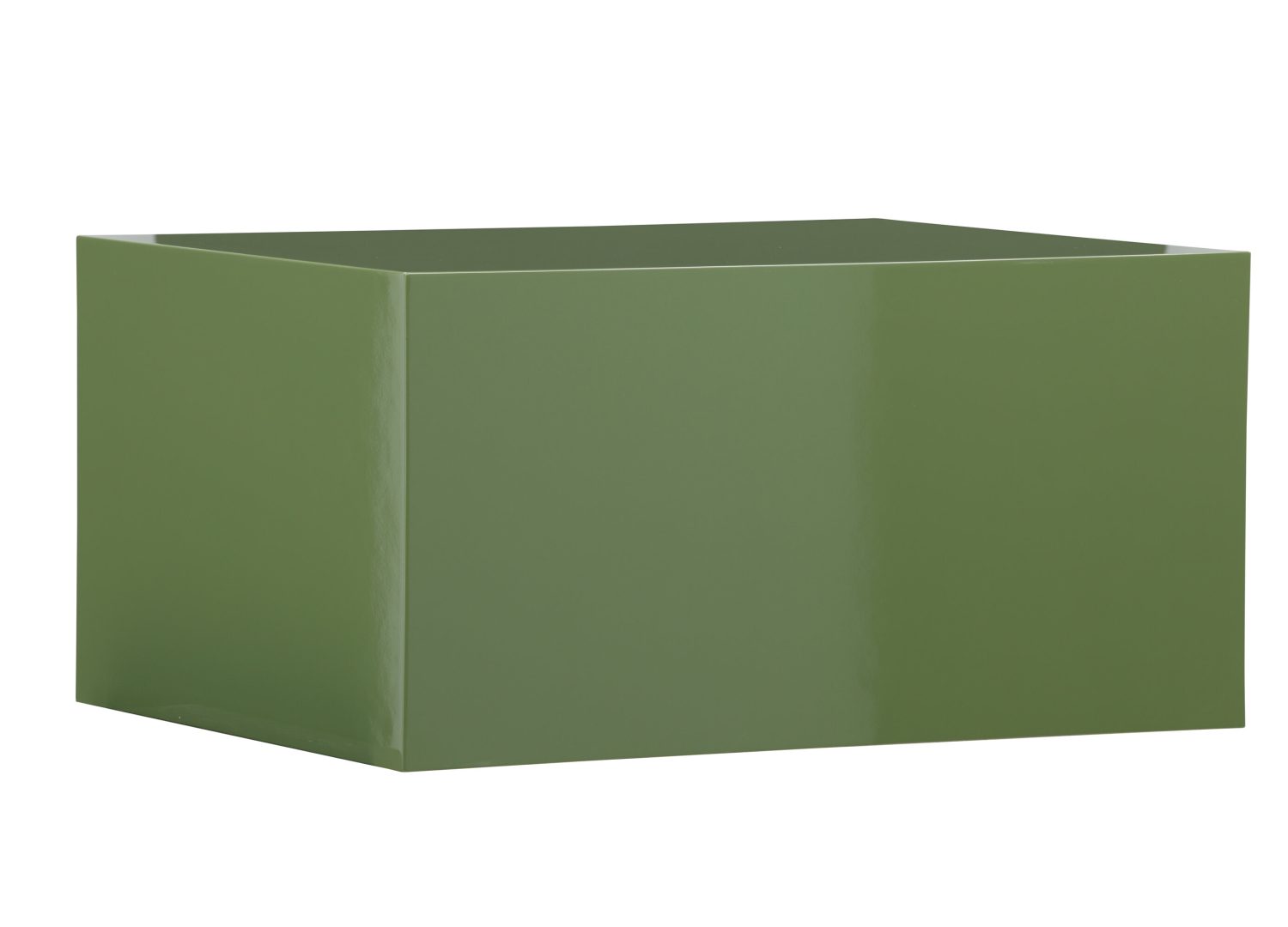 Vue produit de la table basse York vert foncé en MDF