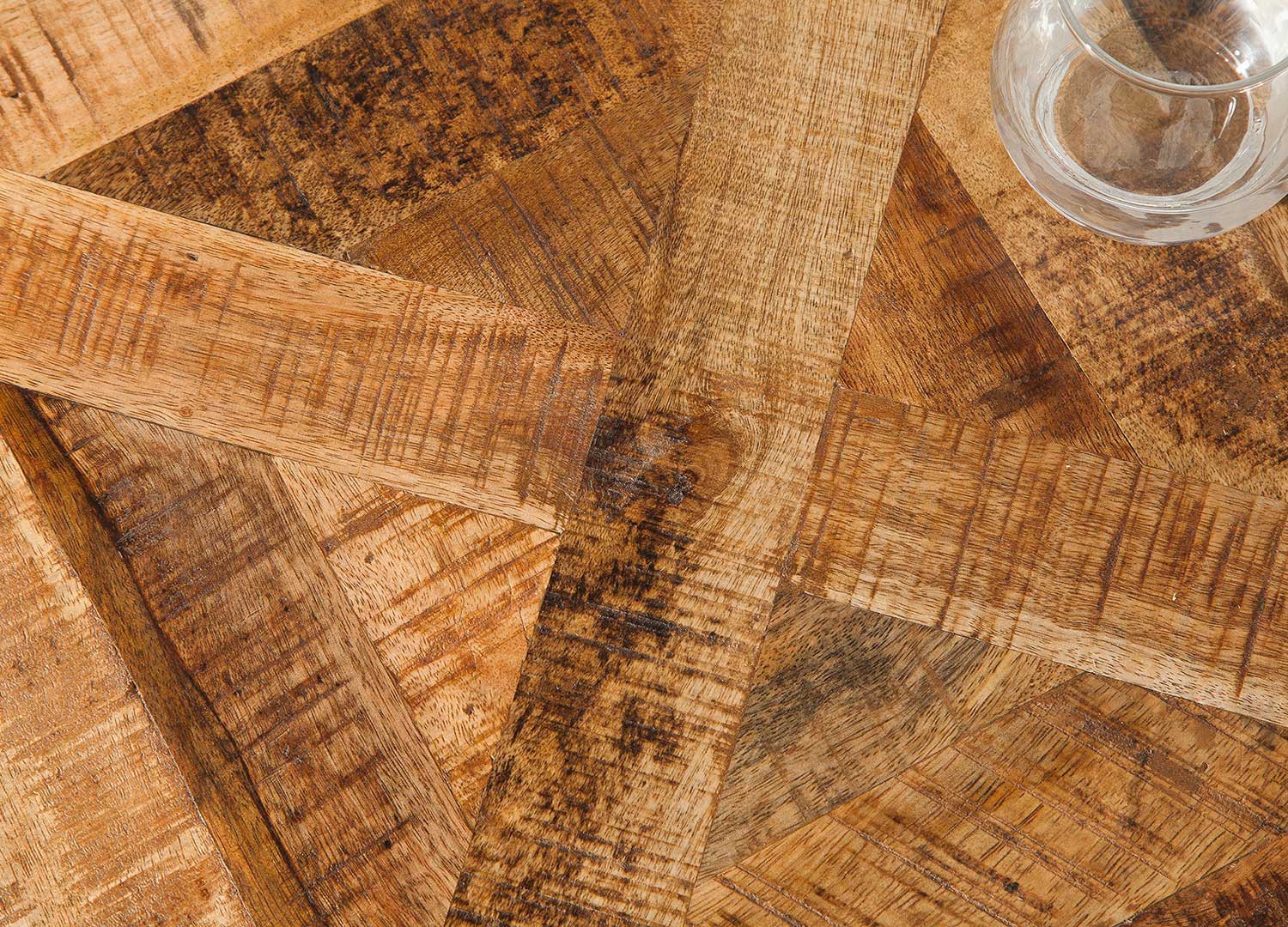 Table bois massif de manguier contemporaine