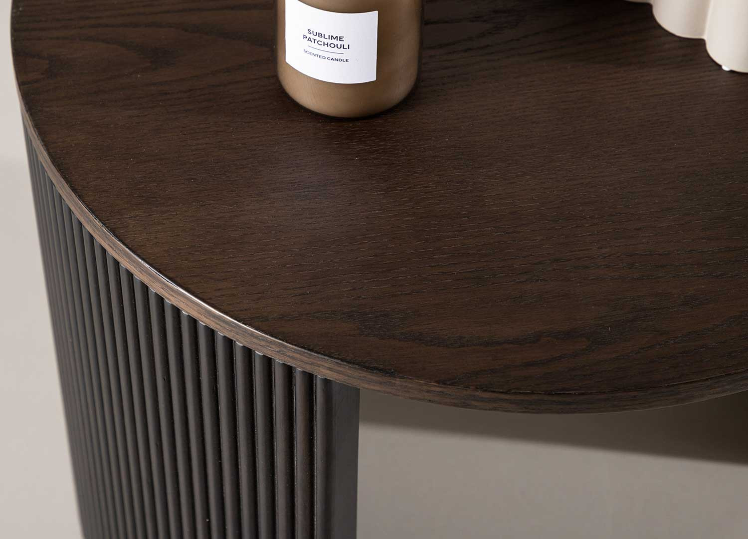 Table d'appoint ronde moka 60 cm