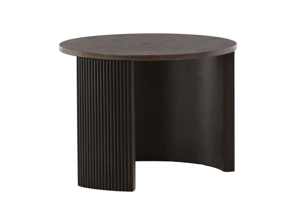 Table d'appoint ronde moka 60 cm