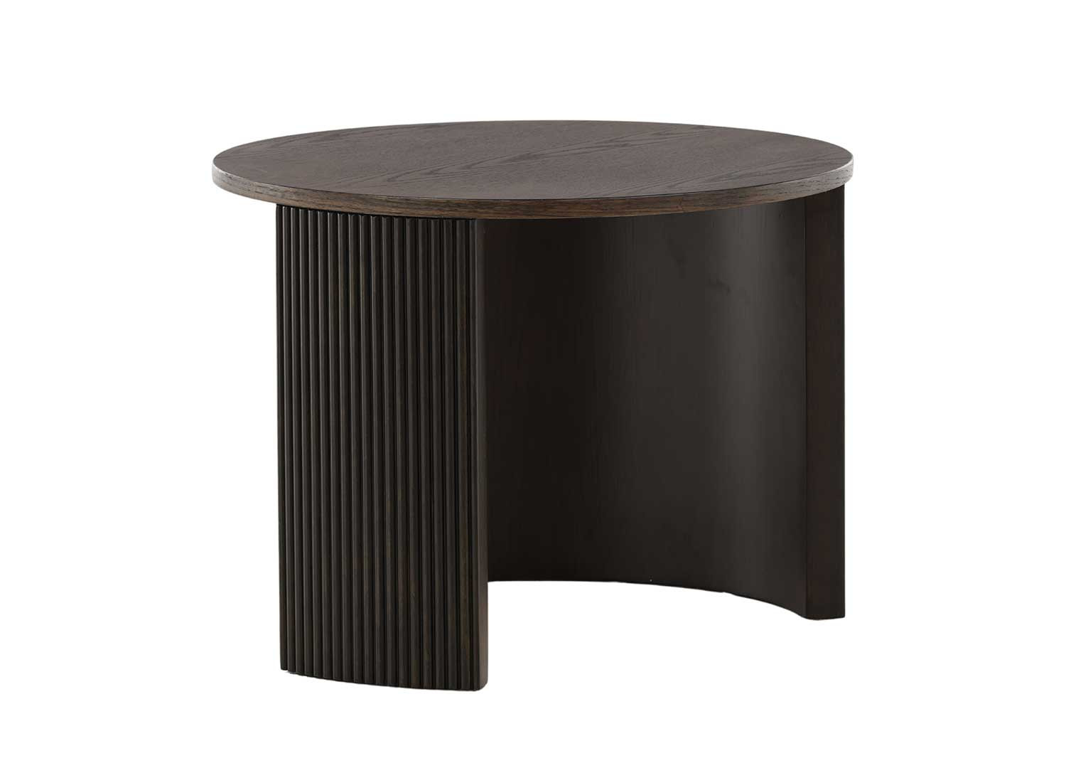 Table d'appoint ronde moka 60 cm