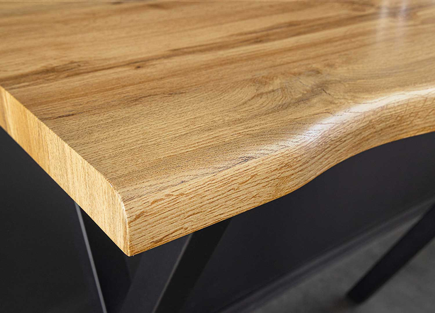 Table de bar 120 cm aspect chêne sauvage Joka