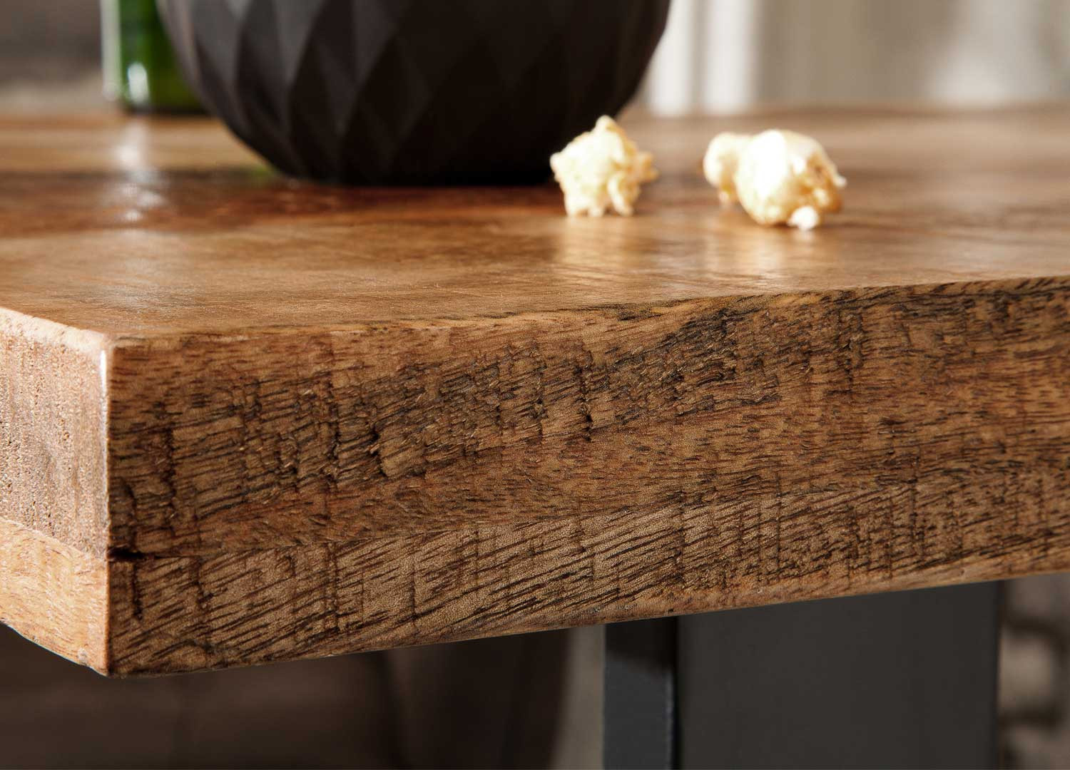 Table de bar en bois massif de manguier 120 cm