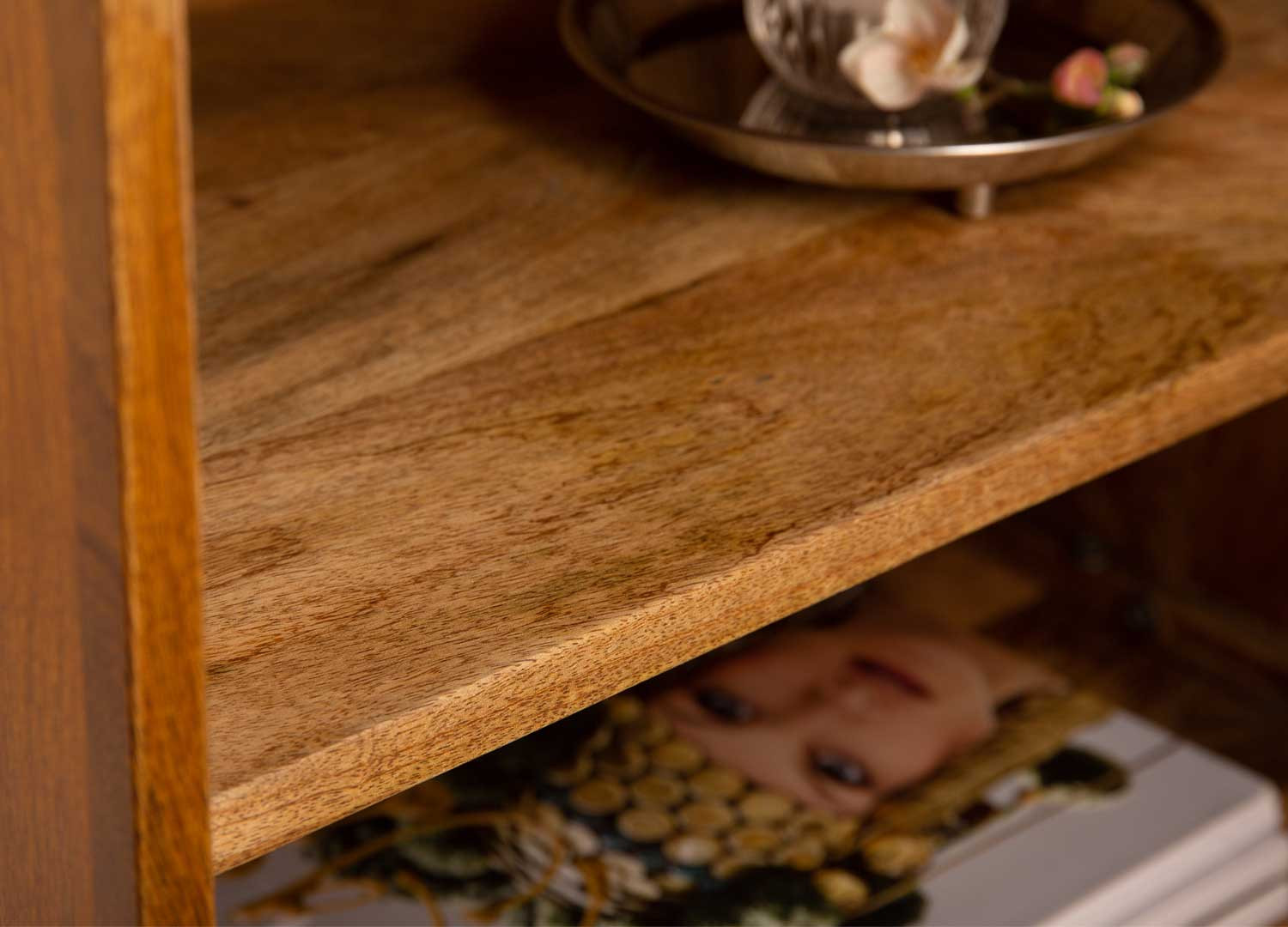Table de chevet 1 porte bois massif