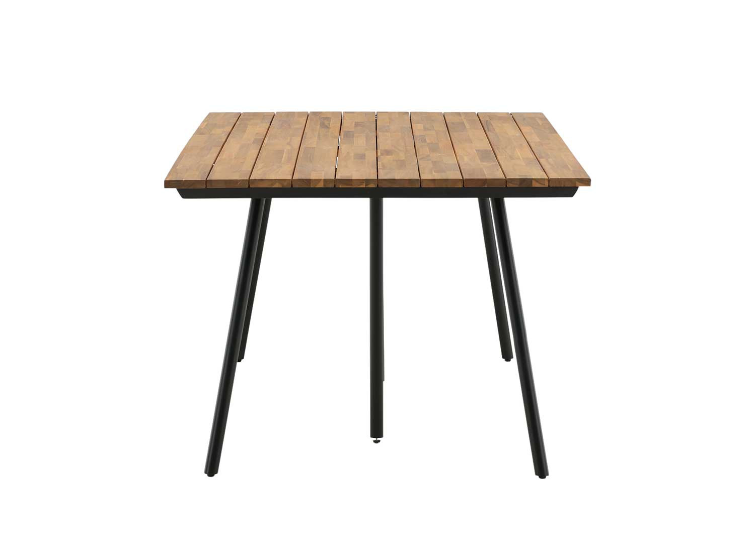 Table de jardin rectangulaire 2m bois et acier