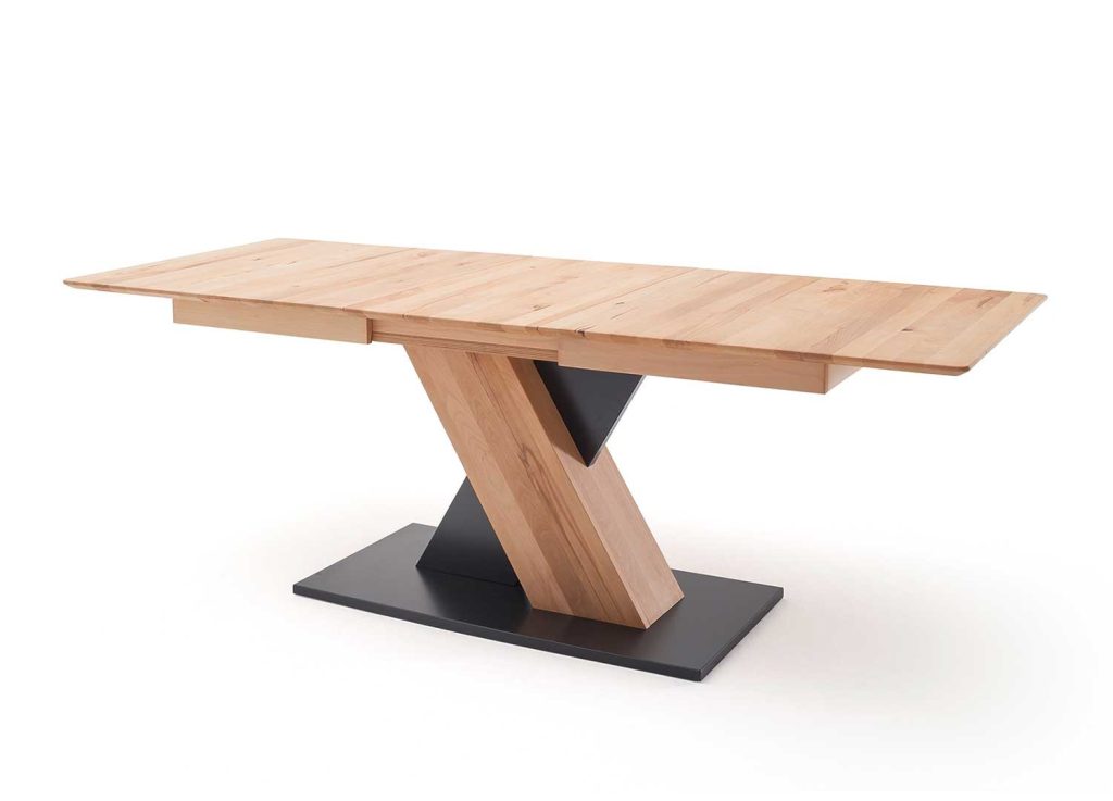 Table de repas 140 ou 180 cm extensible bois de hêtre