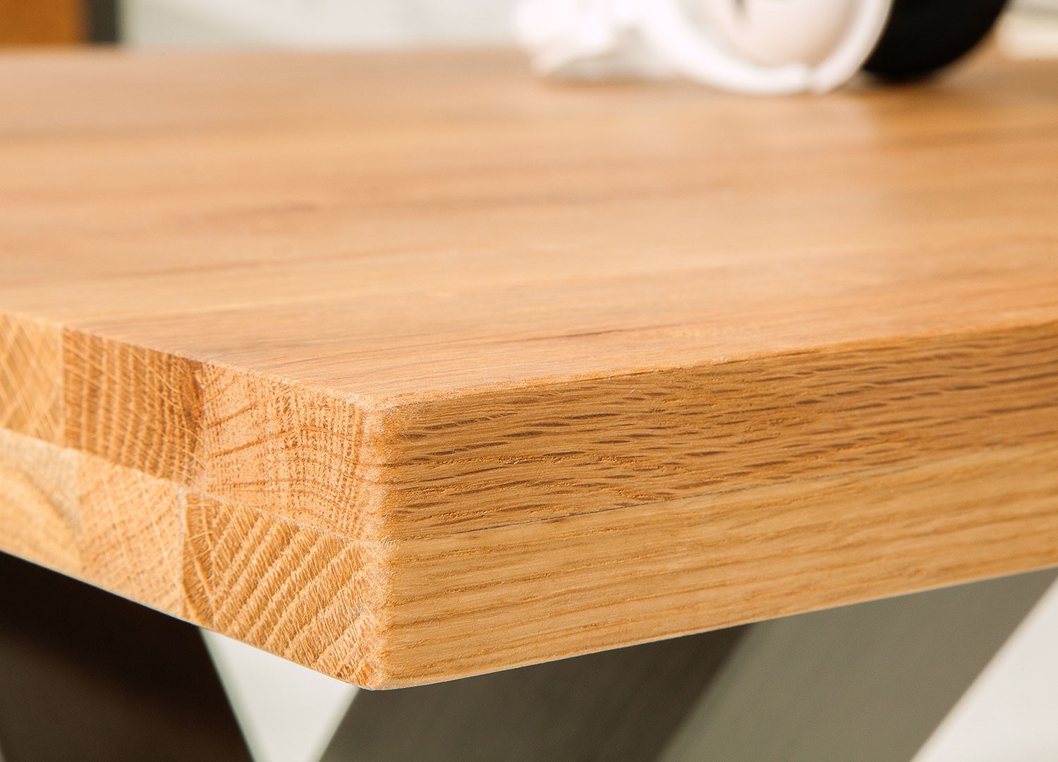 Table de salle à manger 2m bois massif et métal