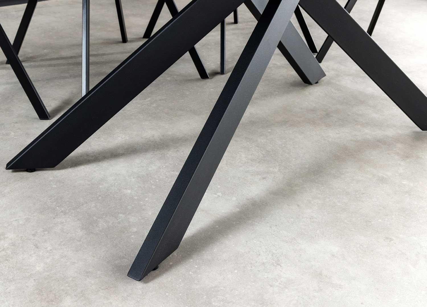 Table de salle à manger aspect marbre blanc allonge centrale 160-200 cm