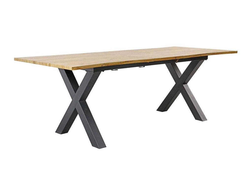 Table extensible 160-200 cm aspect chêne sauvage Sakura