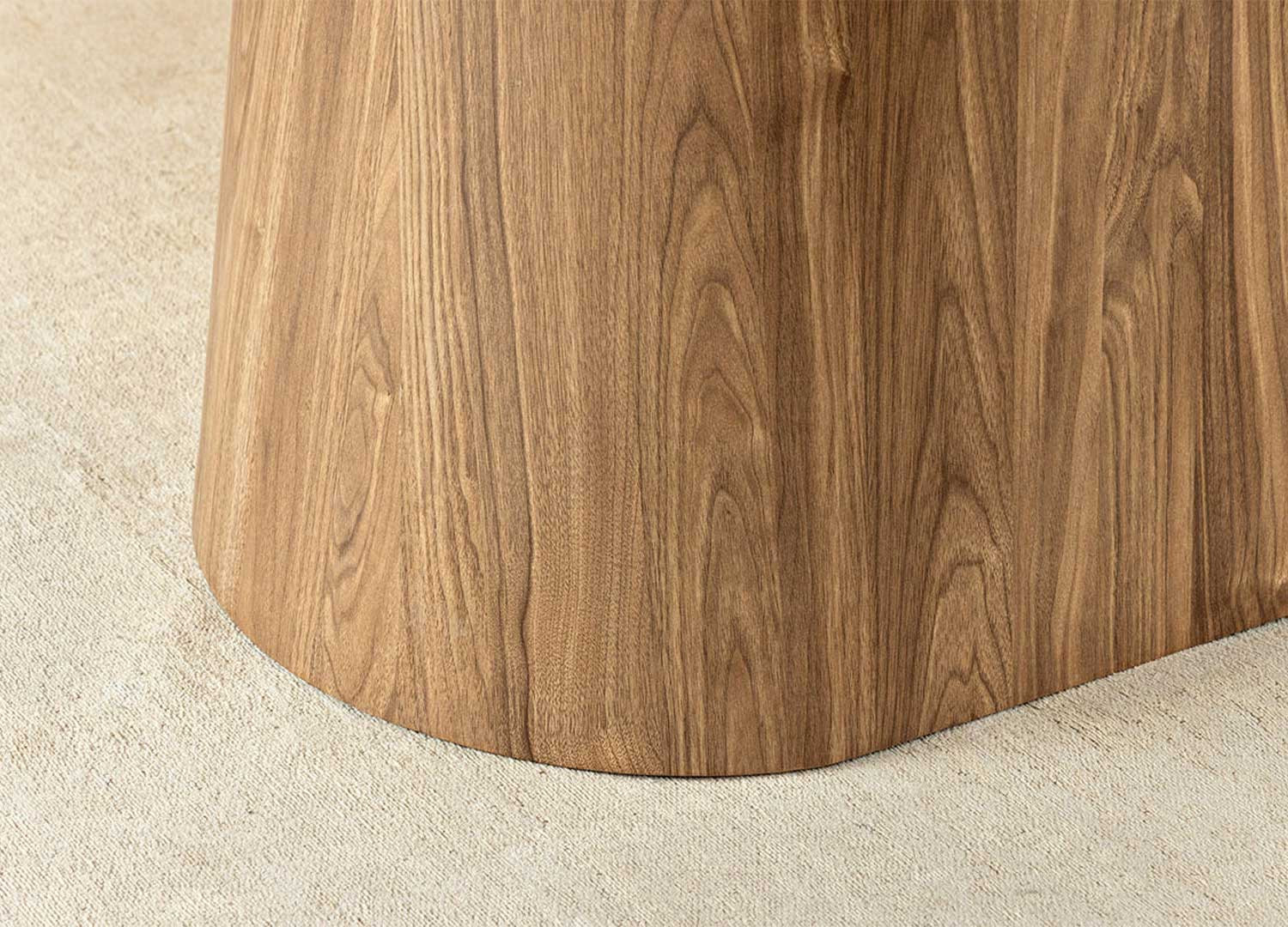 Table ovale 6 personnes céramique marbre gris et bois Calista