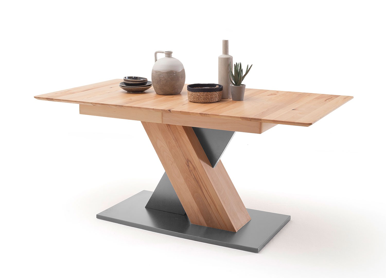 Table rectangulaire extensible 140 ou 180 cm bois de hêtre