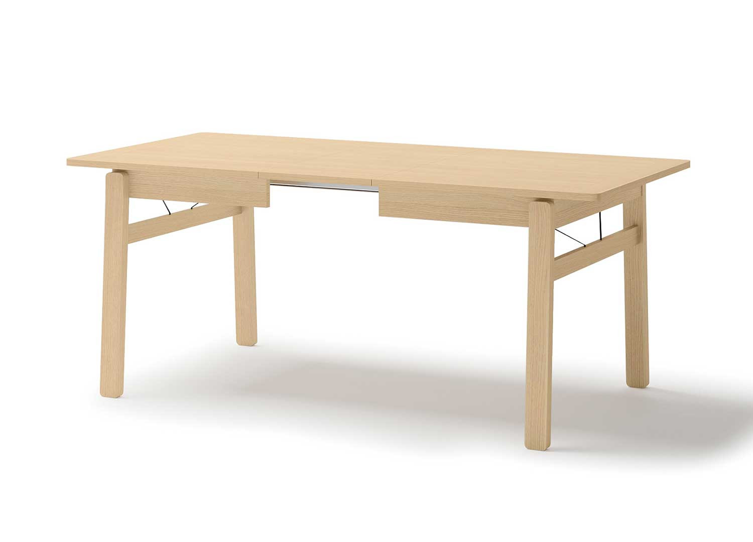 Table rectangulaire extensible 149-269 cm chêne clair Kubo