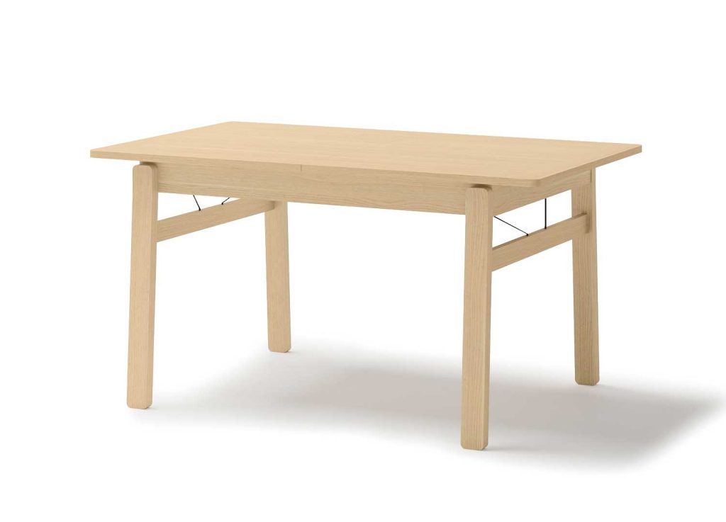 Table rectangulaire extensible 149-269 cm chêne clair Kubo