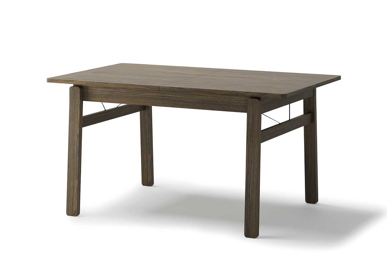 Table rectangulaire extensible 149-269 cm chêne foncé Kubo