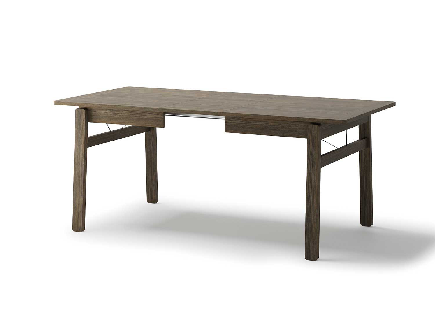 Table rectangulaire extensible 149-269 cm chêne foncé Kubo
