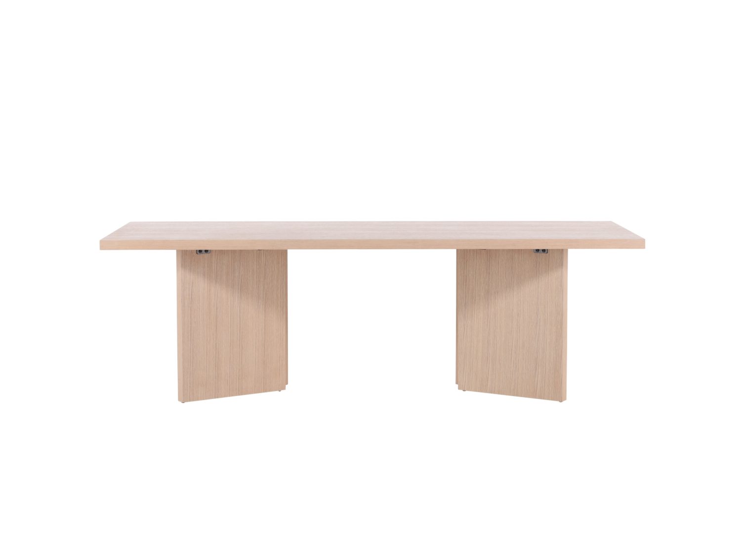 Détail de la table de repas Bassholmen blanchi