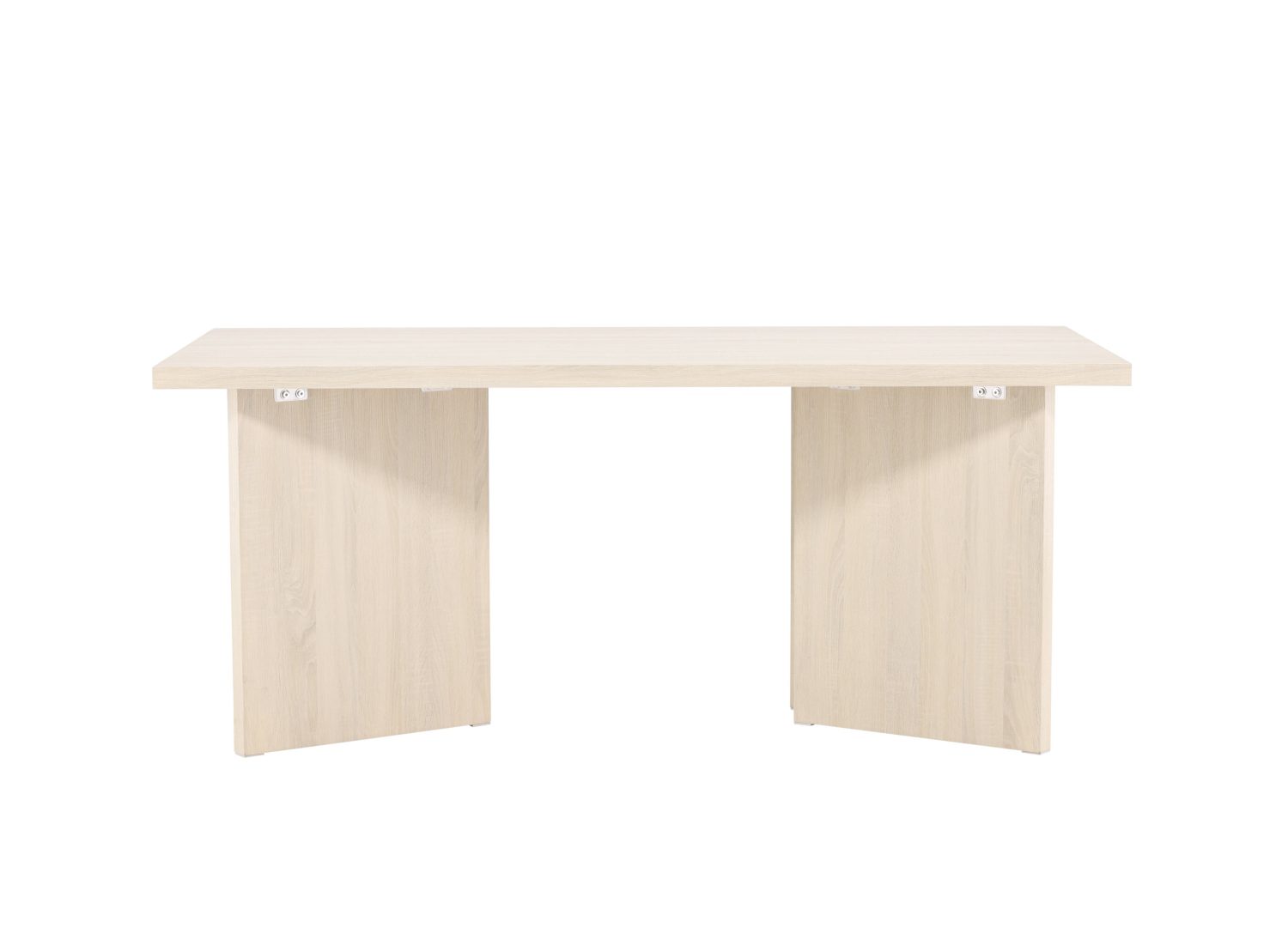 Détail de la table de repas Bassholmen blanchi