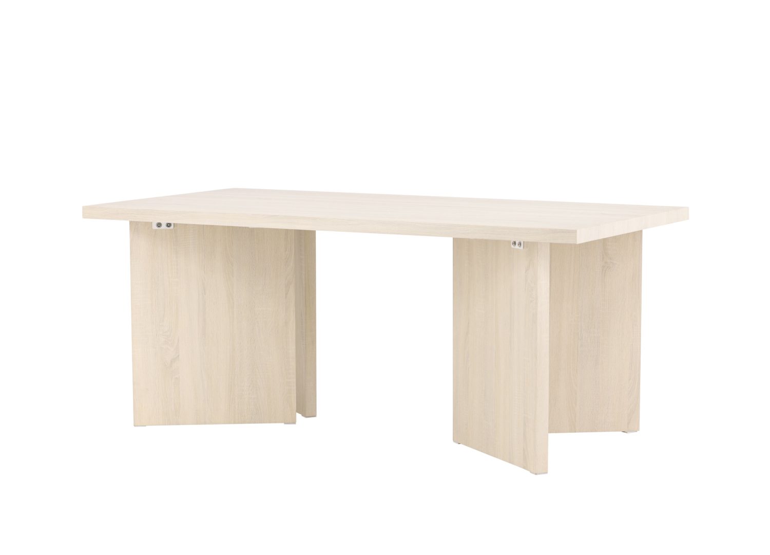 Table à manger Bassholmen blanchi vue sous un autre angle
