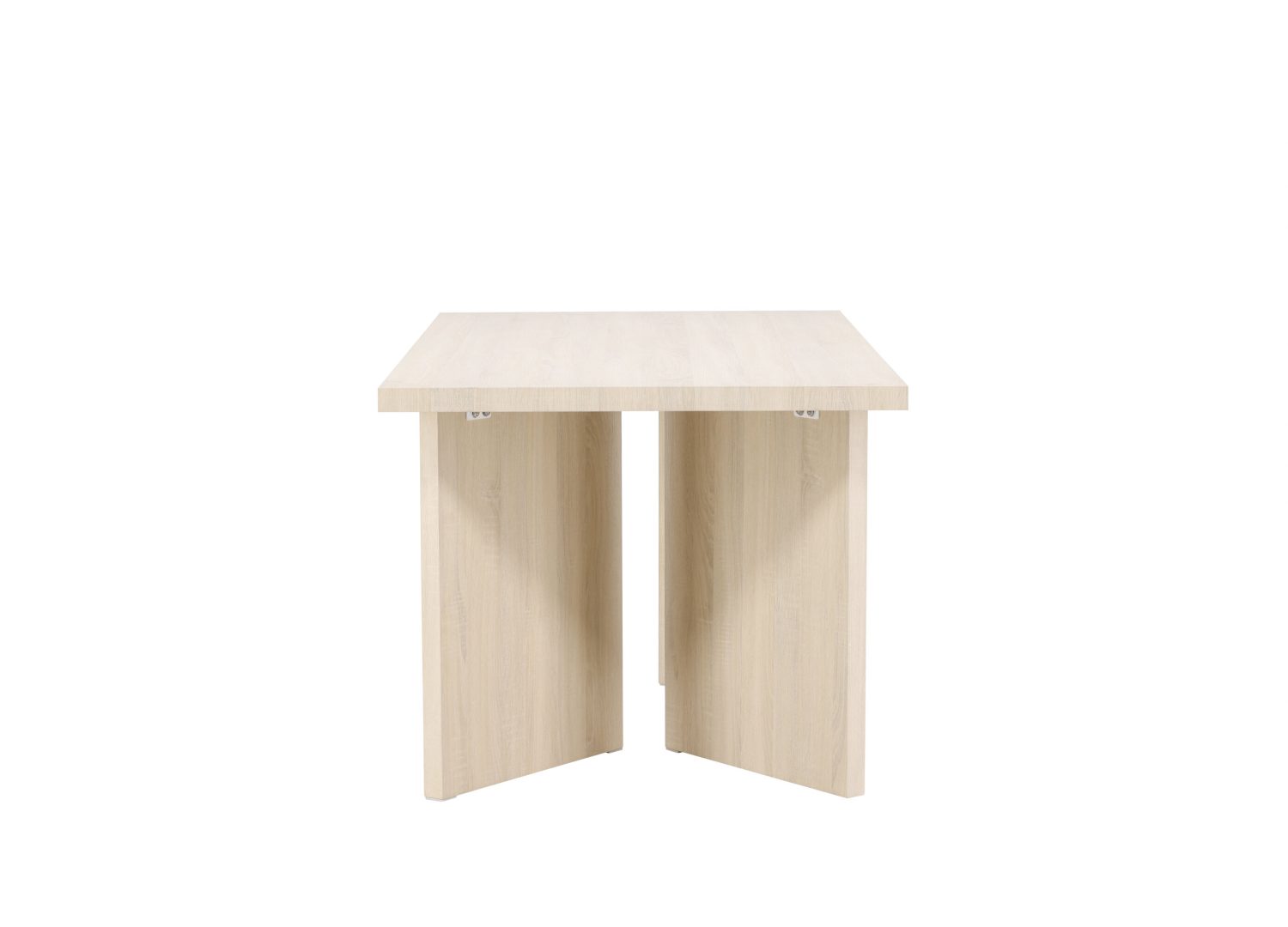 Détail de la table de repas Bassholmen blanchi