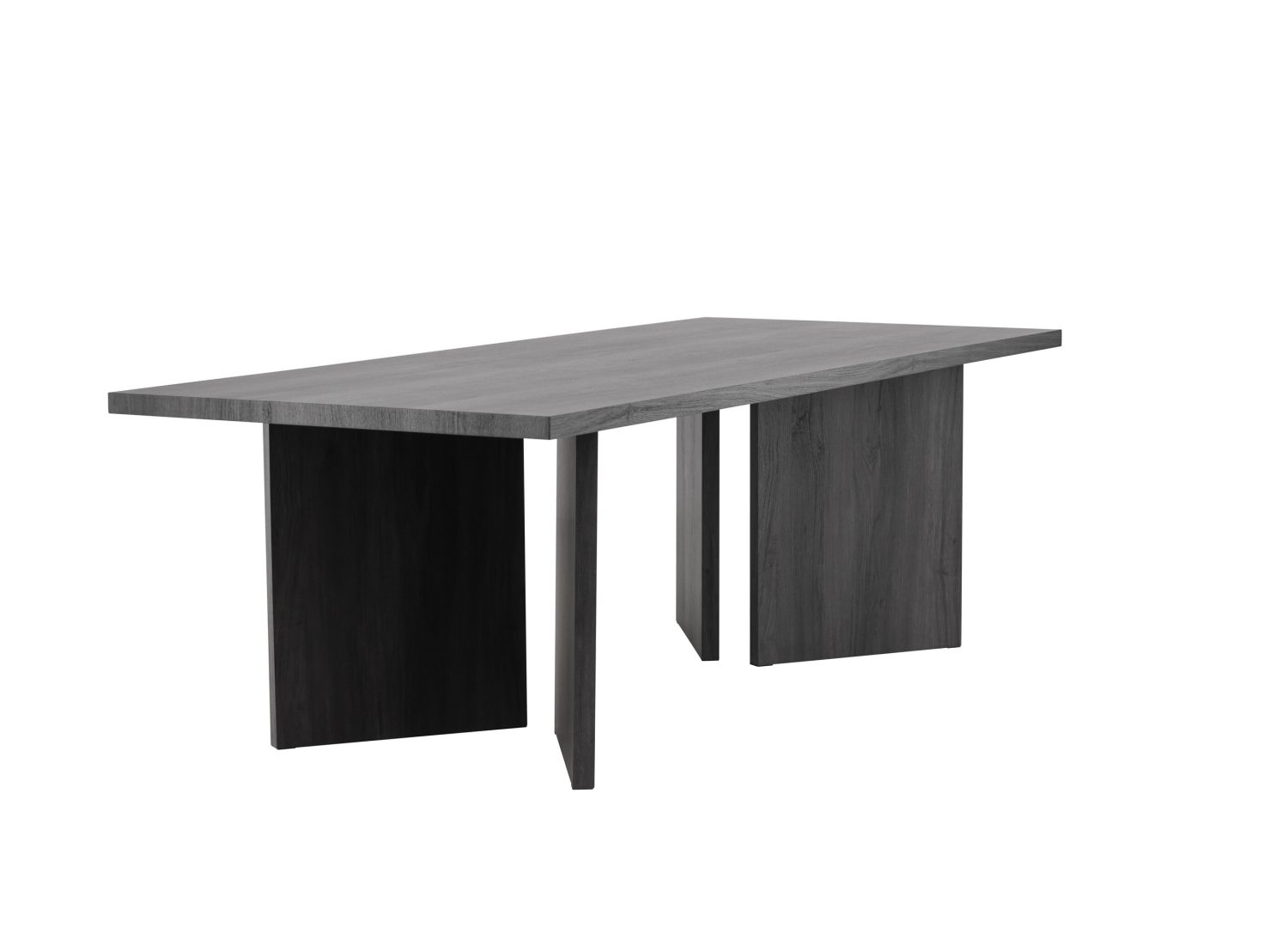 Table à manger Bassholmen noir vue sous un autre angle