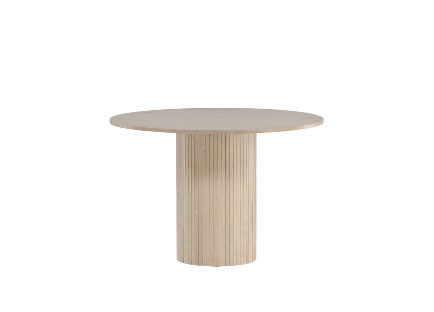 Table à manger Bianca blanchi vue sous un autre angle