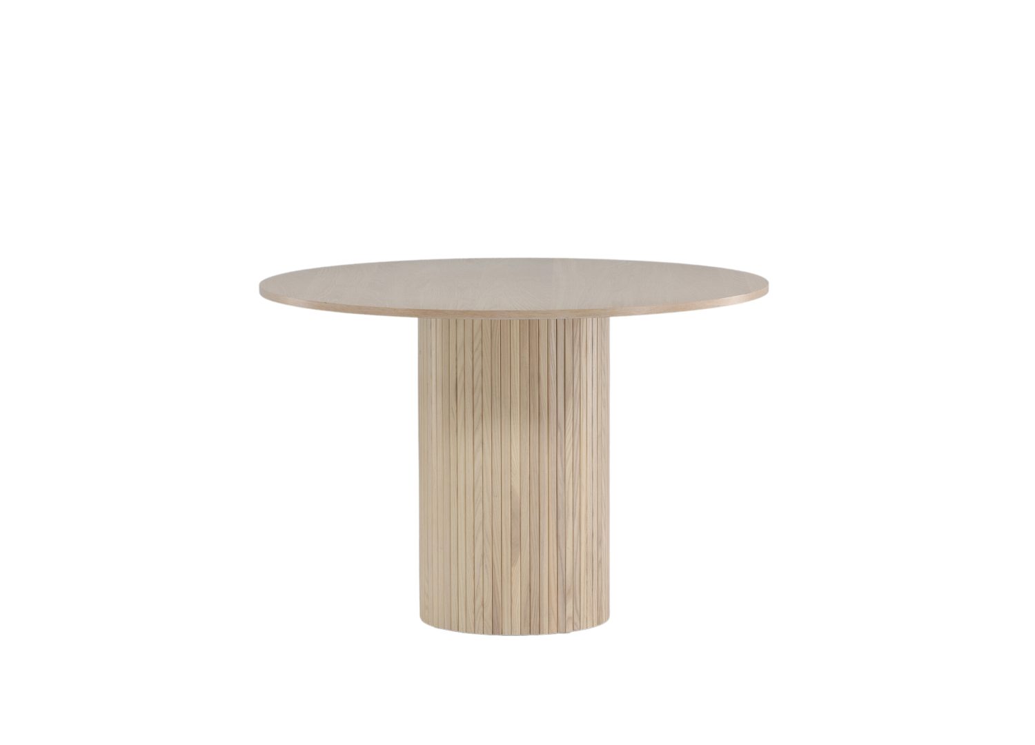 Détail de la table de repas Bianca blanchi