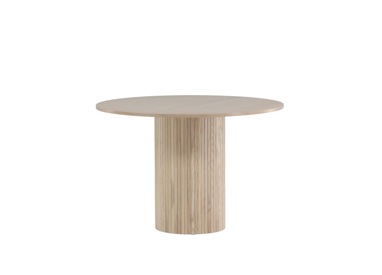 Table à manger Bianca blanchi vue sous un autre angle