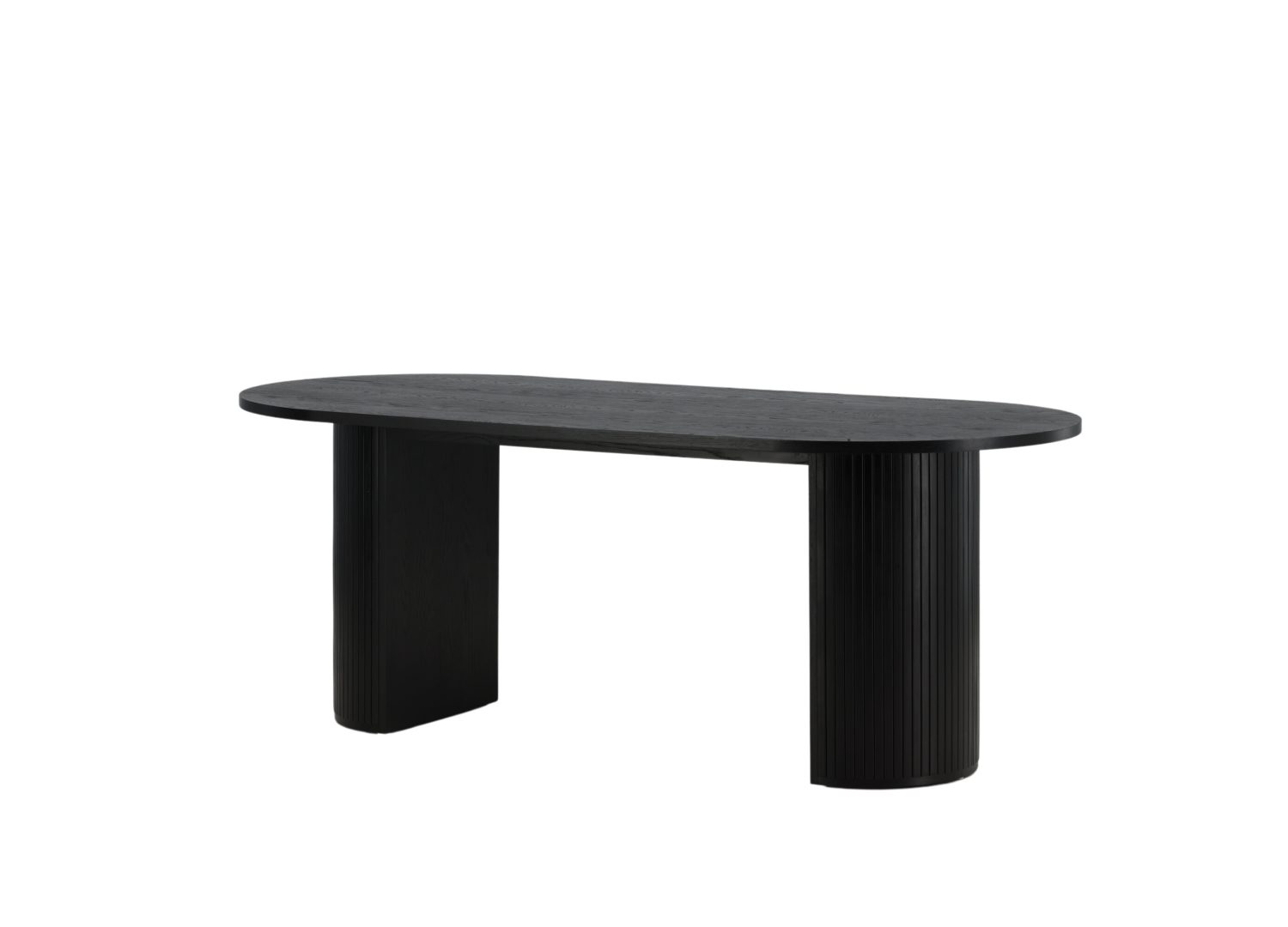 Table à manger Bianca noir vue sous un autre angle