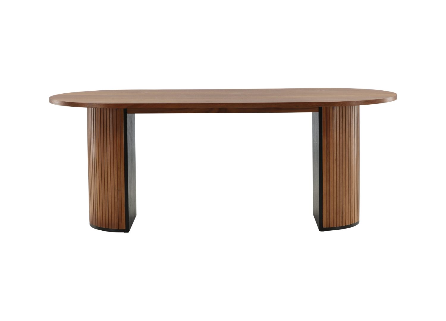Détail de la table de repas Bianca noyer