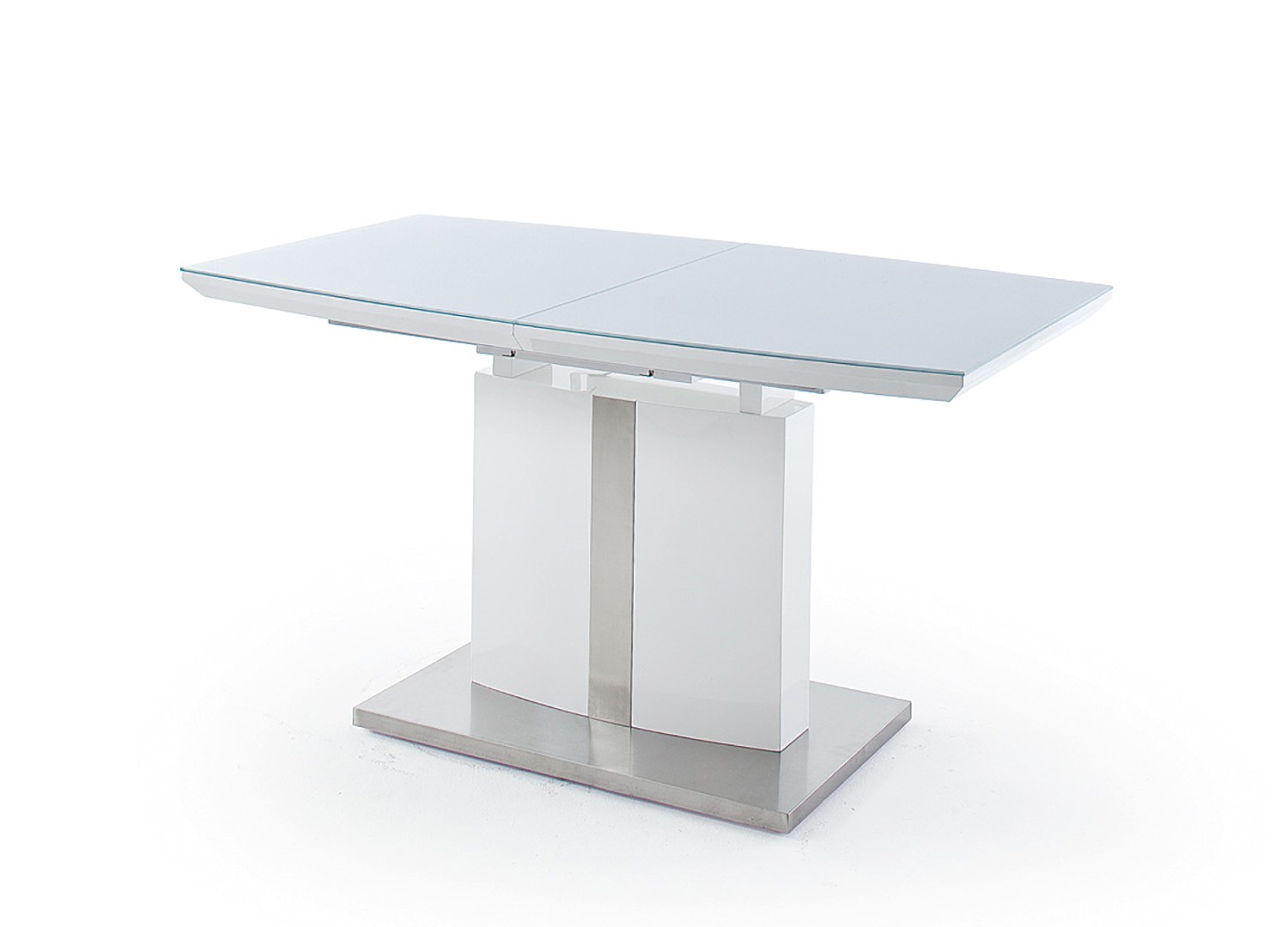 Table repas blanc laqué