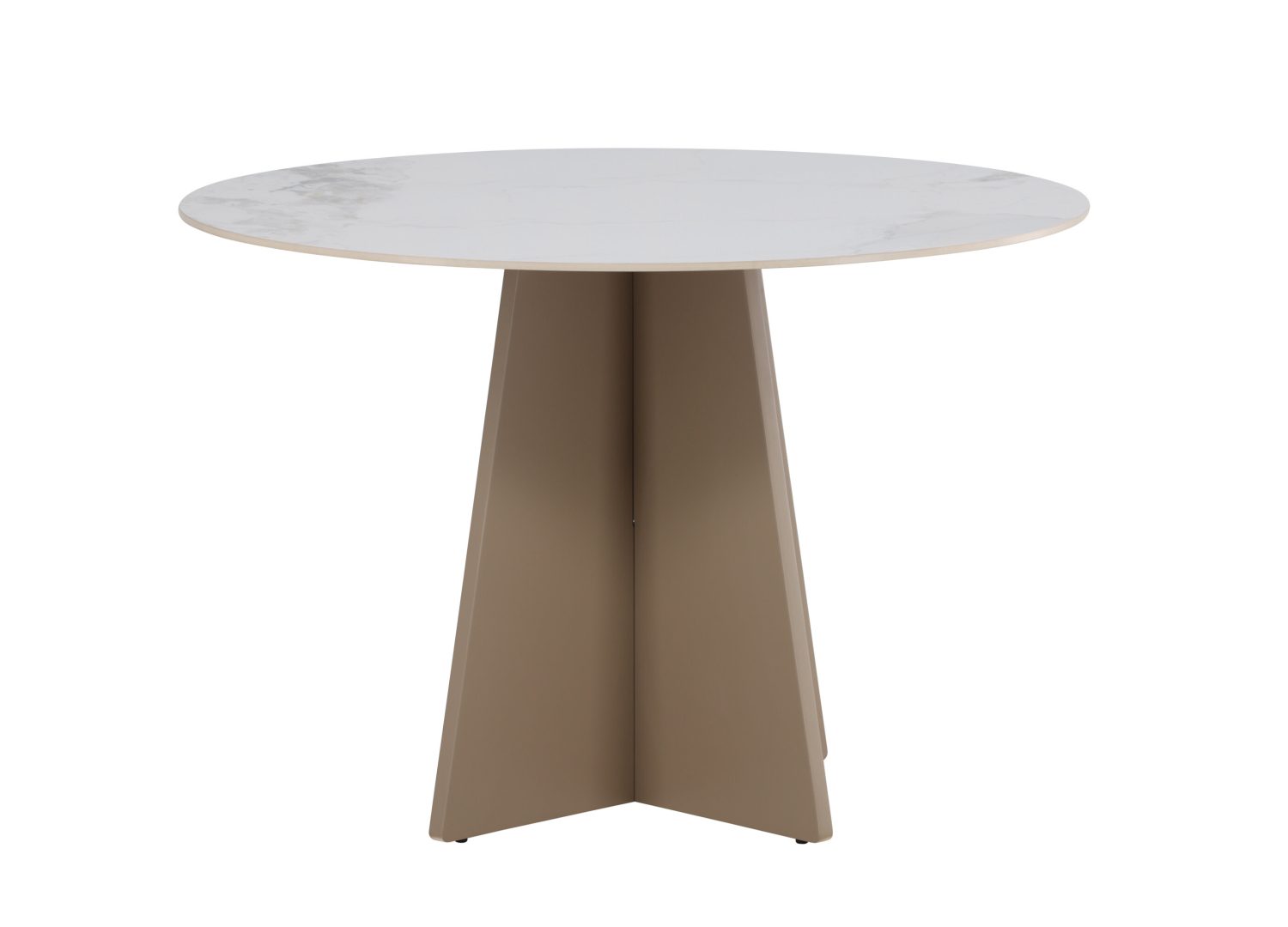 Détail de la table de repas Bootcut beige