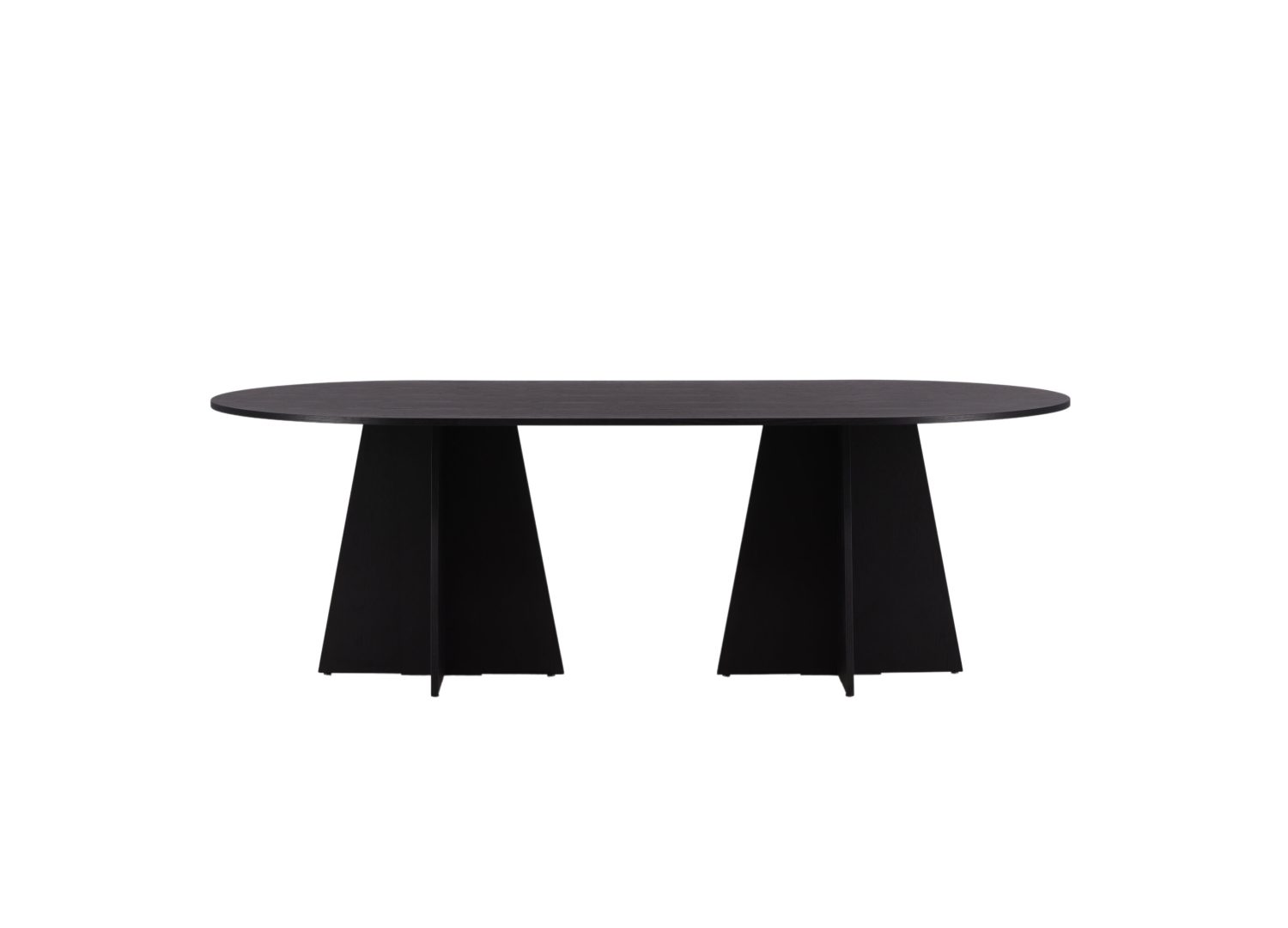 Détail de la table de repas Bootcut noir