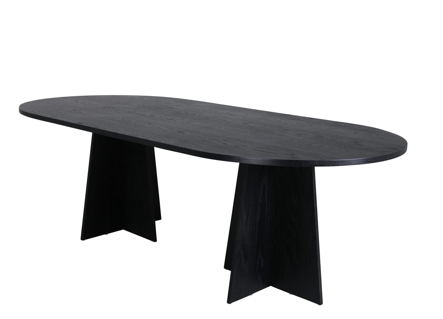 Table à manger Bootcut noir vue sous un autre angle