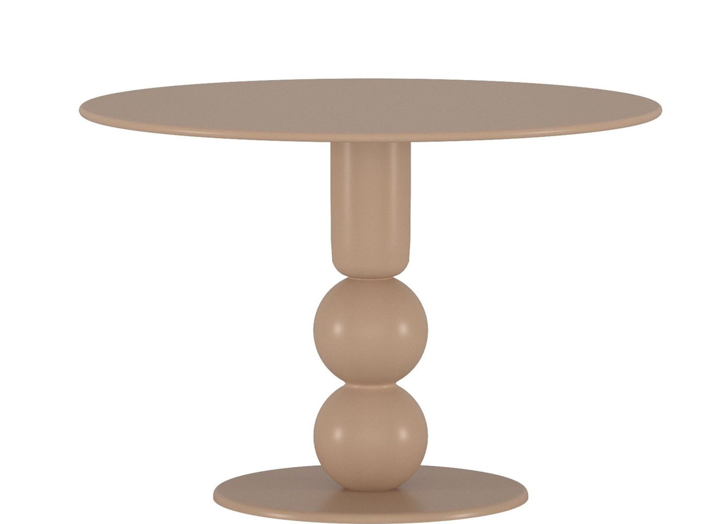 Table à manger Boule marron vue sous un autre angle