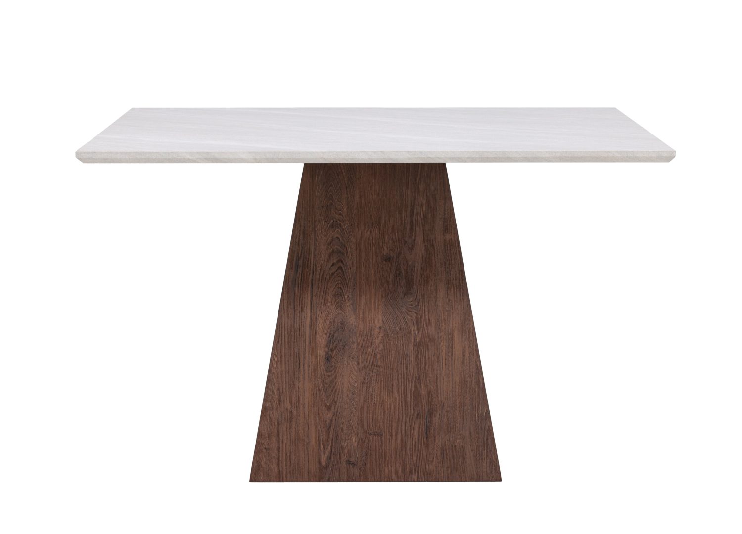 Détail de la table de repas Cael gris clair