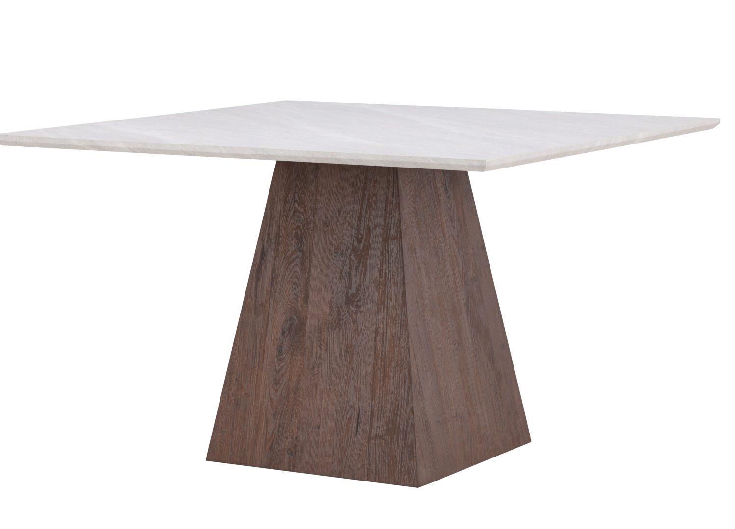 Table à manger Cael gris clair vue sous un autre angle