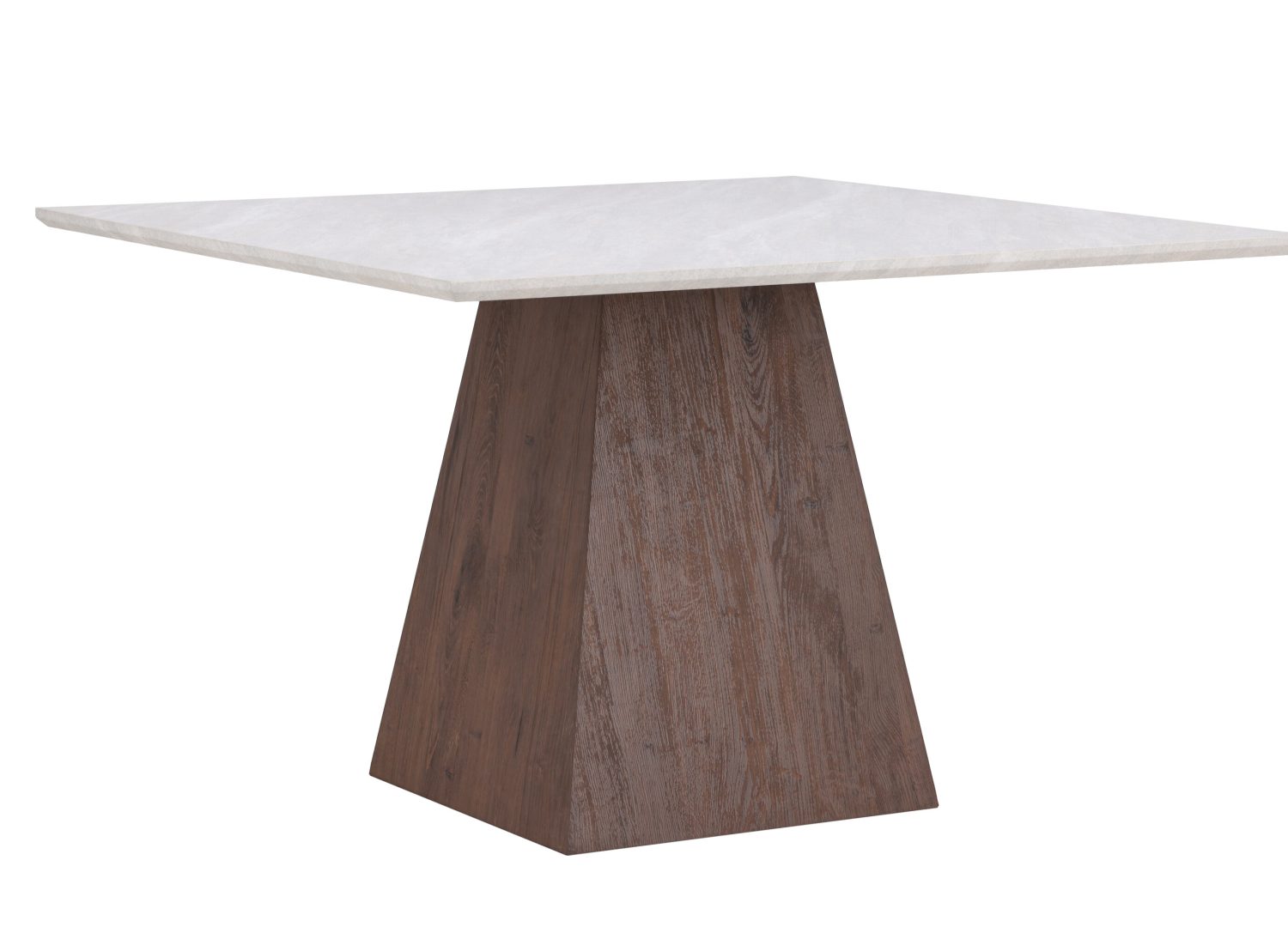 Vue produit de la table à manger Cael gris clair