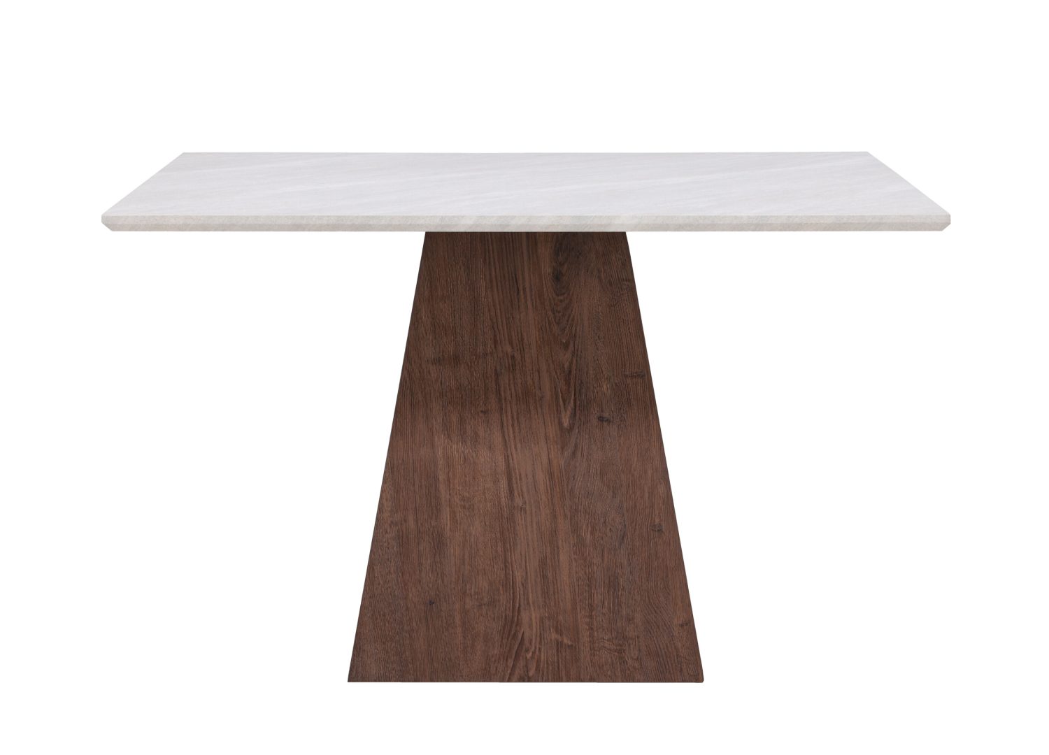 Détail de la table de repas Cael gris clair