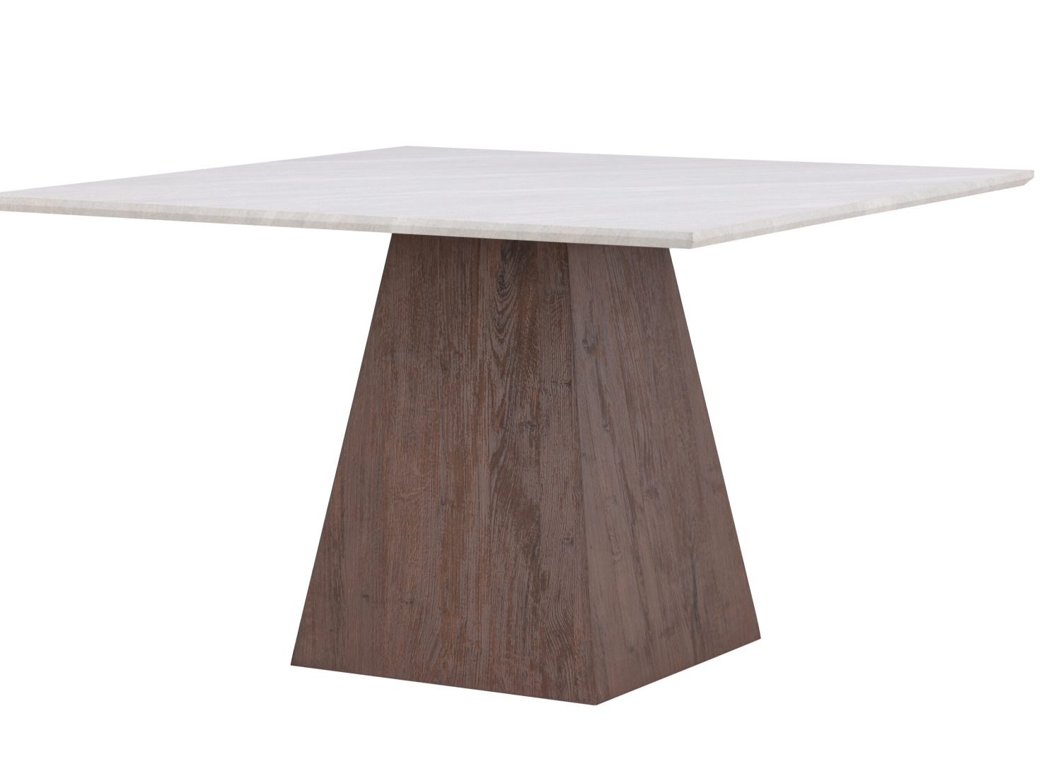 Table à manger Cael gris clair vue sous un autre angle