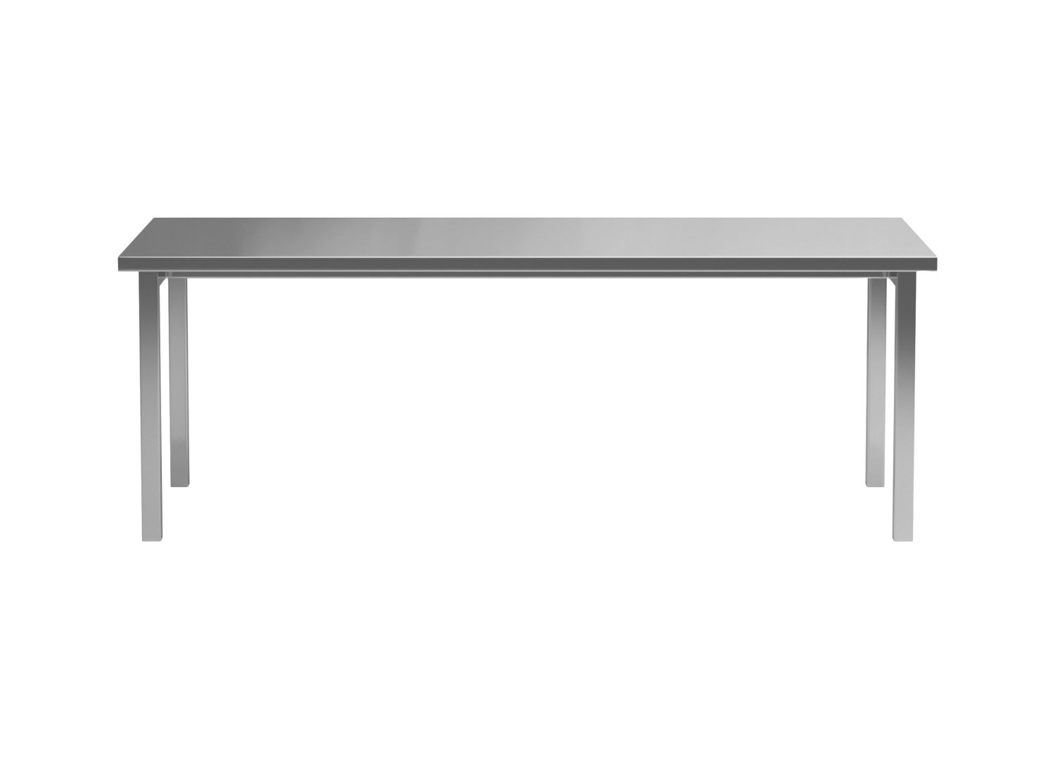 Détail de la table de repas Cilo argenté